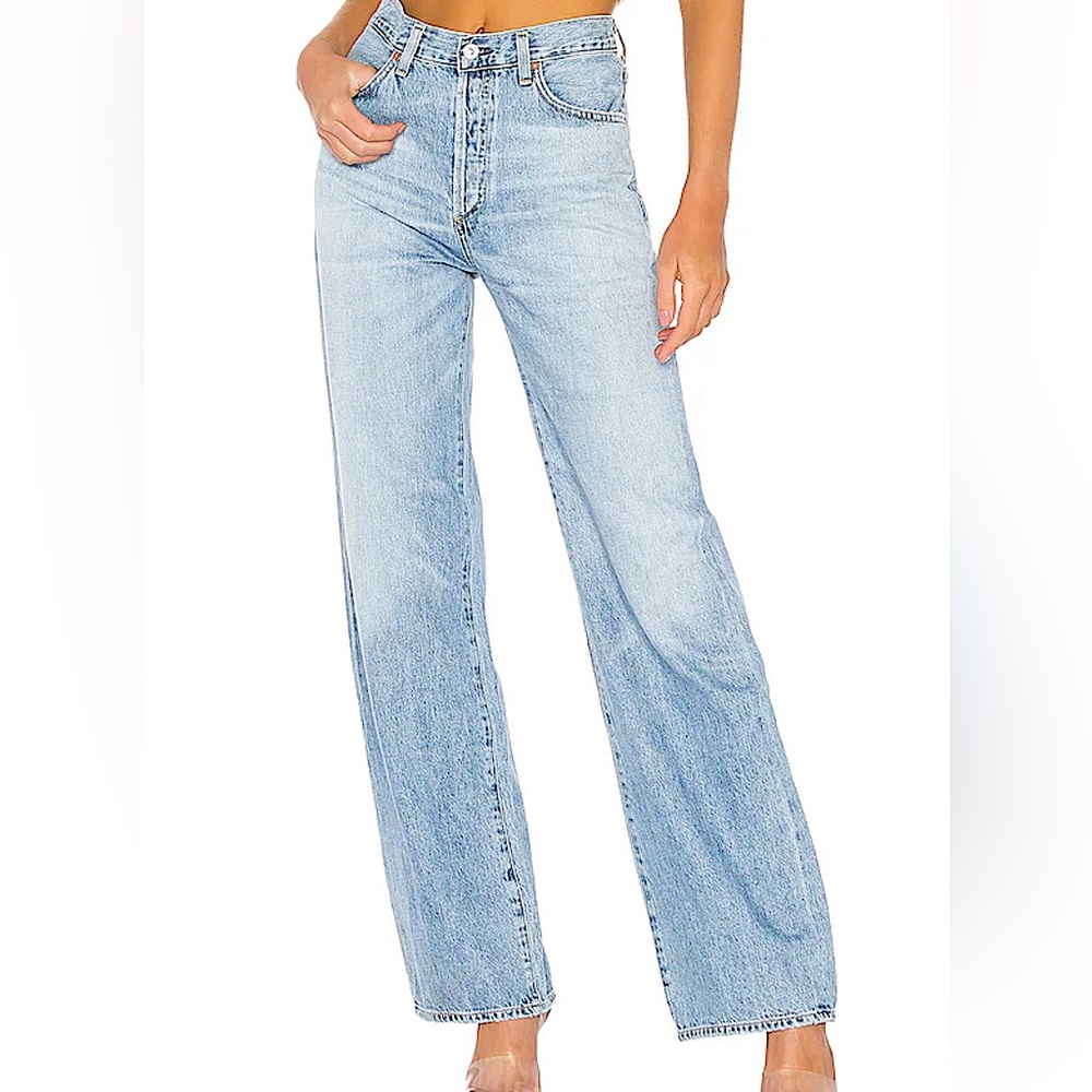 Citizens Of Humanity Blue High-Rise Flare Jeans
